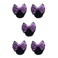 thumbnail image 1 of Decodeary Professional Hair Plate Mesh Pocket Practical Snood Net Elegant And Professional Two-Bows-purple 5Set, 1 of 6