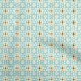 thumbnail image 1 of oneOone Polyester Lycra Mint Green Fabric Asian Ikat Craft Projects Decor Fabric Printed By The Yard 56 Inch Wide, 1 of 4