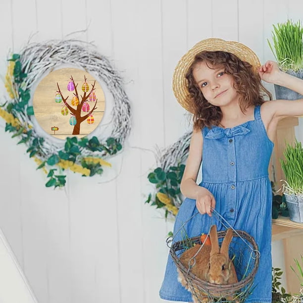 Lot de 40 disques en bois naturel en bois pour enfants Pendentif arbre