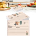 thumbnail image 4 of Recipe Card Stock,50 Sheets Recipe Cards,Double Sided Cards,Blank Cardstock Cards for Recording Recipes,Kitchen Diaries,Bridal Shower, 4 of 9