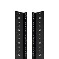 thumbnail image 2 of NavePoint Rail Vertical 12U Paire Kit DIY avec Matériel, Noir, 2 of 4