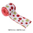 thumbnail image 3 of TIMIFIS Polka Dots Christmas Ribbon Christmas Tree Decoration 2.56 Inch Red and Green Ribbons for Crafts Holiday Gift Wrap Christmas Tree Decorations Wreath Bows Wrapping Supplies(4.55m), 3 of 8