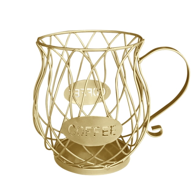 Amzcrzy Kitchen Appliances Cup-Shaped Coffee Pod Holder Storage Rack forCounter Coffee Bar Bean Pod Iron Bracket Kitchen Utensils Set Kitchen Gadgets Kitchen Essentials