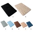 thumbnail image 2 of Hi,Fancy Embossed Bath Mat Quick-Drying Solid Color Shower Absorbent Bathroom Rug Large Kitchen Washroom Door Bathmat Kids Safety Light Brown 45x70cm, 2 of 6