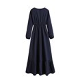 thumbnail image 3 of Gspmoly Robes pour Femmes, Robe Décontractée pour Femmes à la Mode, Robe à Col Rond à Manches Longues, Robe Longue à Taille, Robes de Soirée pour Femmes Offres des Fêtes, 3 of 6