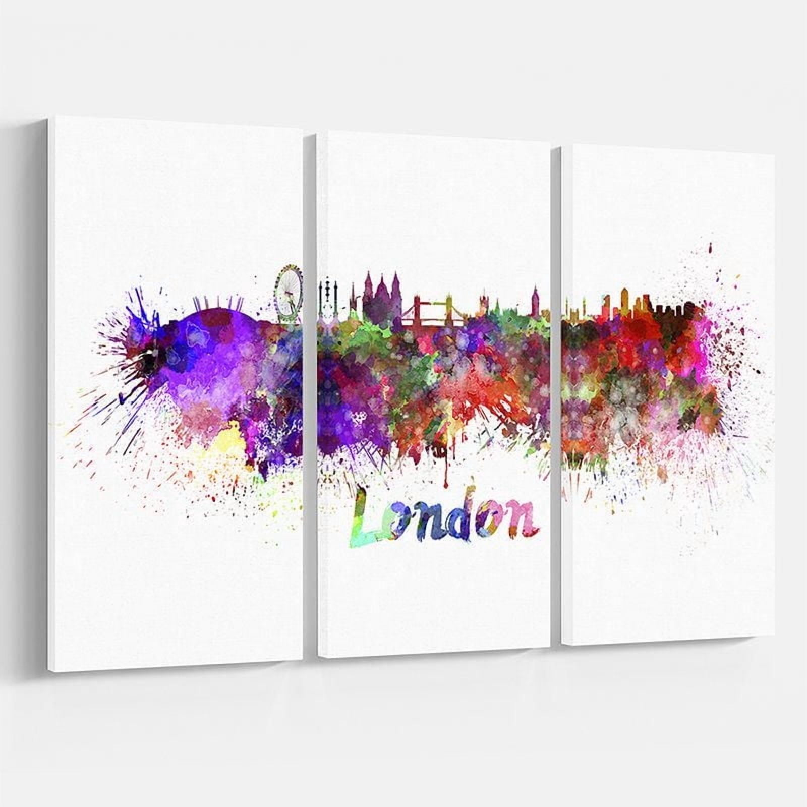 Design Art La Ligne D'Horizon De London Art Sur Toile