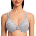 thumbnail image 2 of CHUANK Underwire Front Closure Bras for Women Black 34B, 2 of 4
