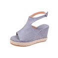 thumbnail image 2 of LSLJS Chaussures Compensées pour Femmes, Sandales Décontractées d'Été pour Dames et Femmes à Semelles Épaisses à Bout Ouvert, 2 of 5