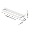 thumbnail image 3 of Hearth & Gear Sliding Towel Rack Towel Bar With Shelves Rack Auction White ABS Towel Racks for Bathroom Hanging Paper Towel Holder over The Door Towel Rack Bathroom for Wall Bathroom Shelves Hand, 3 of 7