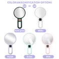 thumbnail image 4 of 10X/15X Magnifying Handheld Mirror Folding Handle Double-sided Portable Travel Magnified Hand Mirror Pedestal Makeup Mirror, 4 of 9