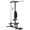 Black, variant on Soozier Lat Pull Down Machine Cable Station with Flip-Up Footplate, Black