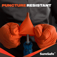 thumbnail image 2 of [100 Pack] SURESAFE 8 Mil Nitrile Gloves XXL, Orange Rubber Gloves Disposable, Powder & Latex Free, Diamond Grip, Fully Textured & Ribbed, For Work, Mechanics, BBQ, Plumbing, Food Prep, 2 of 6