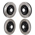 thumbnail image 1 of DS-One Front Rear Coated Drilled Slotted Disc Brake Rotors Kit for Car 2016-2023 Mazda CX-9 KD-100648, 1 of 11