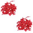 thumbnail image 4 of QualitChoice Pack de 50 Fils de Frein de Vélo de Montagne Queue Capuchons de Remplacement Dérailleur Ligne Protection Couvre Manches Se Termine le Cyclisme Rouge 2Set, 4 of 6