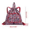 thumbnail image 2 of Amzcrzy Home Decor, Storage Bag, Storage Basket, Foldable Large Capacity Travel Backpack Drawstring Pocket Light Nylon Cloth Multifunctional Print Foldable Bag Organizer Foldable Capacity, 2 of 2