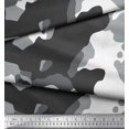 thumbnail image 3 of Soimoi Rayon Fabric Two Tone With White Camouflage Decor Fabric Printed Yard 56 Inch Wide, 3 of 3