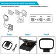 thumbnail image 4 of CNKOO Am Fm Loop Antenna 2 Pin Bare Wire Connector Am Antenna Cable Wire For Table Top Home Stereo Receiver Radio Receiver Indoor, 4 of 6