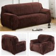 thumbnail image 4 of CHOK 2024 Housse de Chaise en Velours de Luxe Extensible Lavable Gris Argenté, 4 of 7