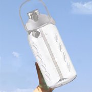 MTBLYS 2200Ml Large Water Bottle Plastic Sports Jug Leakproof Design Portable Drink Container Outdoor Gym Hiking Use