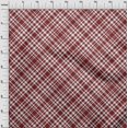 thumbnail image 4 of oneOone Cotton Flex Maroon Fabric Check Craft Projects Decor Fabric Printed By The Yard 40 Inch Wide, 4 of 4