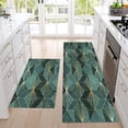 thumbnail image 4 of EGNMCR Kitchen Mat 2pcs Kitchen Rugs Cushioned Kitchen Mats For Floor Non Slip Standing Desk MatWaterproofing Kitchen Rug Set Washable For Kitche Floor Office Polyester kitchen mats, 4 of 6