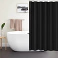 thumbnail image 4 of Plain Color Waterproof Polyester Shower Curtain, Thickened Bathroom Partition Curtain with Rust-Proof Grommets 48x72 Inch Lightweight & Odorless, 4 of 6