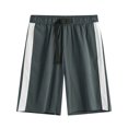 thumbnail image 1 of Yuzhih Casual Shorts for Men Color Block Drawstring Summer Athletic Shorts with Pockets Quick Dry Lightweight Beach Vacation Shorts, 1 of 6