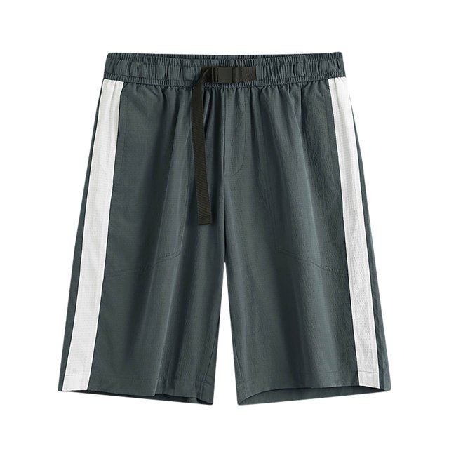 Yuzhih Casual Shorts for Men Color Block Drawstring Summer Athletic Shorts with Pockets Quick Dry Lightweight Beach Vacation Shorts