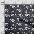 thumbnail image 2 of oneOone Polyester Spandex Blue Fabric Floral Sewing Material Print Fabric By The Yard 56 Inch Wide, 2 of 4