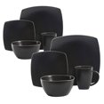 thumbnail image 1 of Gibson Elite Soho Lounge 16 Piece Dinnerware Set for 4, Matte Black (2 Pk), 1 of 6