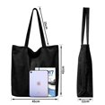 thumbnail image 3 of Leisure Large Capacity Shopping Bag Ladies Bags Canvas Tote Simple Shoulder Bag, 3 of 5