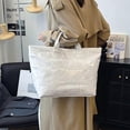 thumbnail image 4 of Kbndieu un Sac Fourre-Tout en Pvc pour Femmes, Grand Sac Fourre-Tout avec Sac en Pvc de Mode Uni, Sac Fourre-Tout à Imprimé de Lettres, Organisation et Rangement, 4 of 9