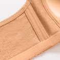 thumbnail image 4 of Sleep Bras for Women Full-Coverage Bra Feature V-Neck Wire-Free Bra Style W-1127 Khaki M, 4 of 8