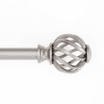 thumbnail image 1 of Mainstays 3/4" Nickel Twist Cage Adjustable Single Curtain Rod Set, 30"-84", 1 of 7