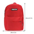 thumbnail image 3 of Simple Backpack Fashion Women Laptop School Backpacks Casual Student Bag (Red), 3 of 6