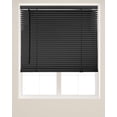 thumbnail image 1 of Cordless Vinyl Window Blinds, Horizontal Mini Slats for Privacy and Light Filtering, Black, 1 of 4