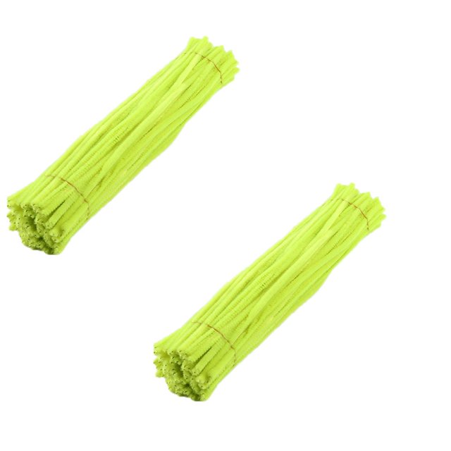 Oleegame 2PC Trashcans For Bedroom 100PC Chenille Stem Solid Color Pipe Cleaners Set for DIY Arts Crafts Decoration