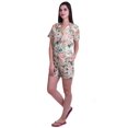 thumbnail image 2 of Moomaya Ensemble de Pyjama en Coton pour Femmes, Chemise de Nuit à Col Cranté à Manches Courtes, 2 of 6