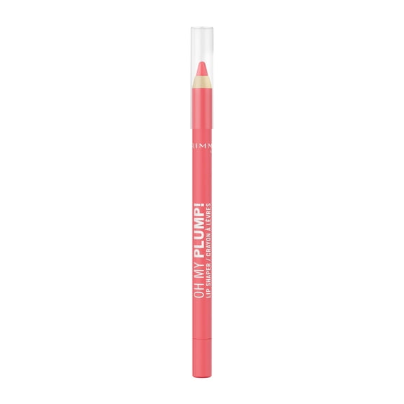 Rimmel Oh My Plump! Lip Shaper, 040 Kinda Cute, Peptide-Infused Lip Liner, Ultra-Creamy, Transfer-Resistant