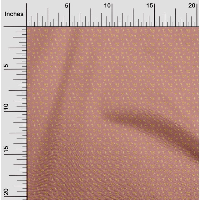 oneOone Tissu en Coton Flex Feuilles & Fleurs Imprimé Floral BTY 40 Pouces de Large