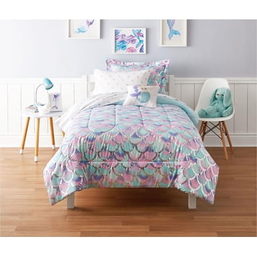 Mainstays Kids Mermaid Scales Bed in a Bag