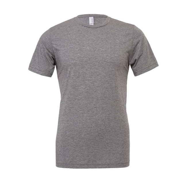 Bella Canvas Unisex Crew Neck Triblend Short Sleeve Tee, XS, Grey Triblend