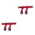thumbnail image 4 of relayinert Bicycle Handlebar Extender with Double Clamps Front Flashlight Extension Bracket Mounting Rack Adapter Supplies Red Aluminum Alloy 2Set, 4 of 6
