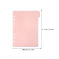 thumbnail image 3 of 6Pcs Pink Index Dividers for Office Use and Study Professional Tab Design 12.6X5.8X0.04In, 3 of 8