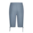 thumbnail image 4 of Weiqiqre Mens Pants Solid Color Casual Pants Casual Loose Straddle Pants Amall Foot Pants Full Length Pants Perfect for Outdoor Work and Casual Streetwear in Spring and Fall Seasons, 4 of 6
