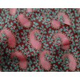 thumbnail image 4 of oneOone Silk Tabby Fabric Floral & Paisley Block Printed Craft Fabric BTY 42 Inch Wide, 4 of 4