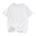 thumbnail image 3 of EGNMCR Blouses & Chemises à Manches Courtes Col Rond pour Tout-Petits Garçons Filles Mode Mignon Col Rond Imprimé Haut à Manches Courtes Blouse Fille, 3 of 3