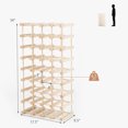 thumbnail image 4 of Costway 36 Bottle Wooden Wine Rack 5 Tier Stackable Storage Shelves Display Kitchen, 4 of 10