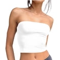 thumbnail image 1 of Timegard Womens Tube Tank Tops Sleeveless Strapless Crop Tops Basic Backless Top Going out Cute Summer Shirts, 1 of 5
