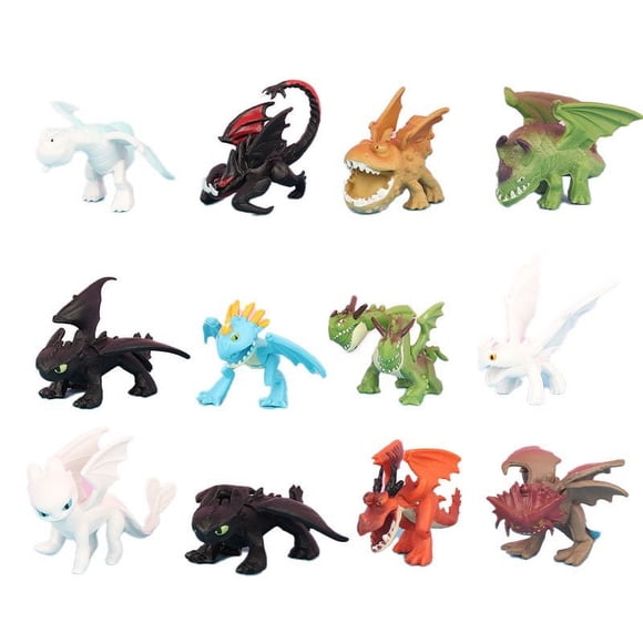 How To Train Your Dragon 2 Q Version Action Figure 12Pcs Children's Anime Character Toys Graduation Gift 1.58 inch